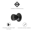 Design House Terrace Traditional Brass Dummy Door Knob in Oil Rubbed Bronze