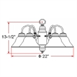 Design House Millbridge 5-Light Stainless Steel Chandelier in Satin Nickel