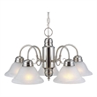 Design House Millbridge 5-Light Stainless Steel Chandelier in Satin Nickel