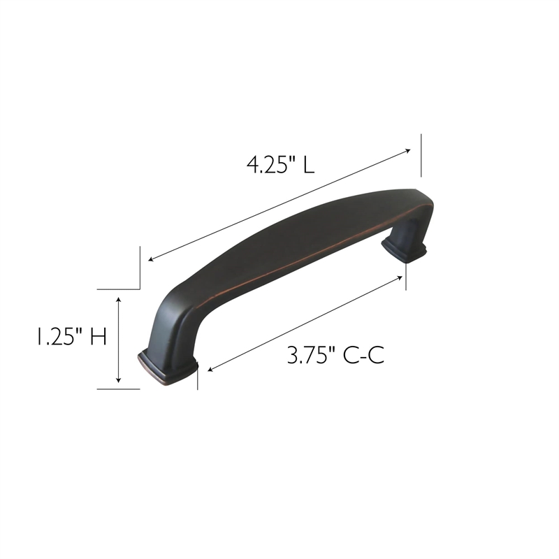 Design House 10-Pack Metal Park Avenue Pull in Oil Rubbed Bronze
