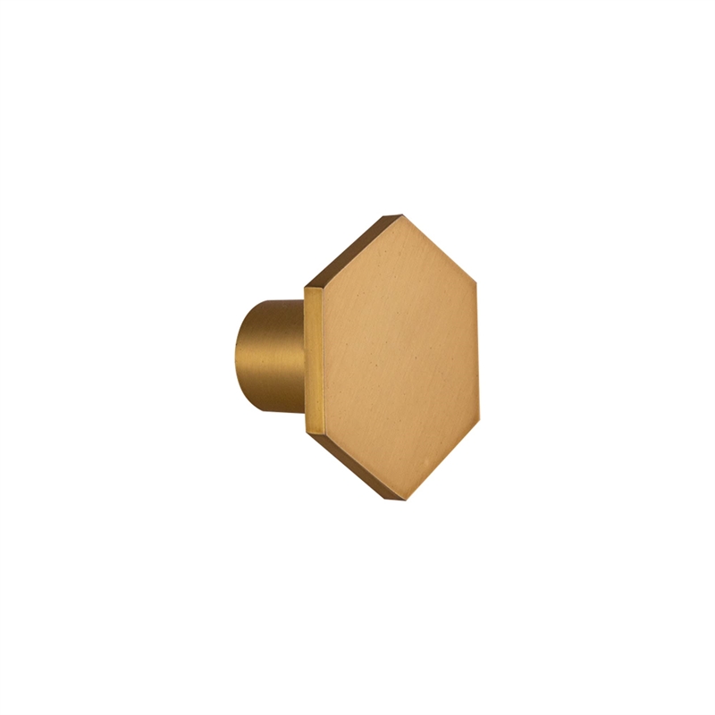 Design House 10-Pack Metal Solid Hexagon Cabinet Knob in Satin Gold