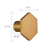 Design House 10-Pack Metal Solid Hexagon Cabinet Knob in Satin Gold