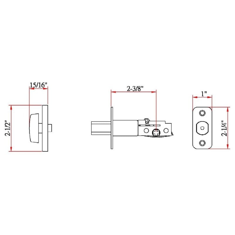 Design House Brass Traditional Single Sided Deadbolt in Oil Rubbed Bronze