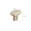 Design House 10-Pack Traditional Metal Mesa Knob in Brushed Nickel
