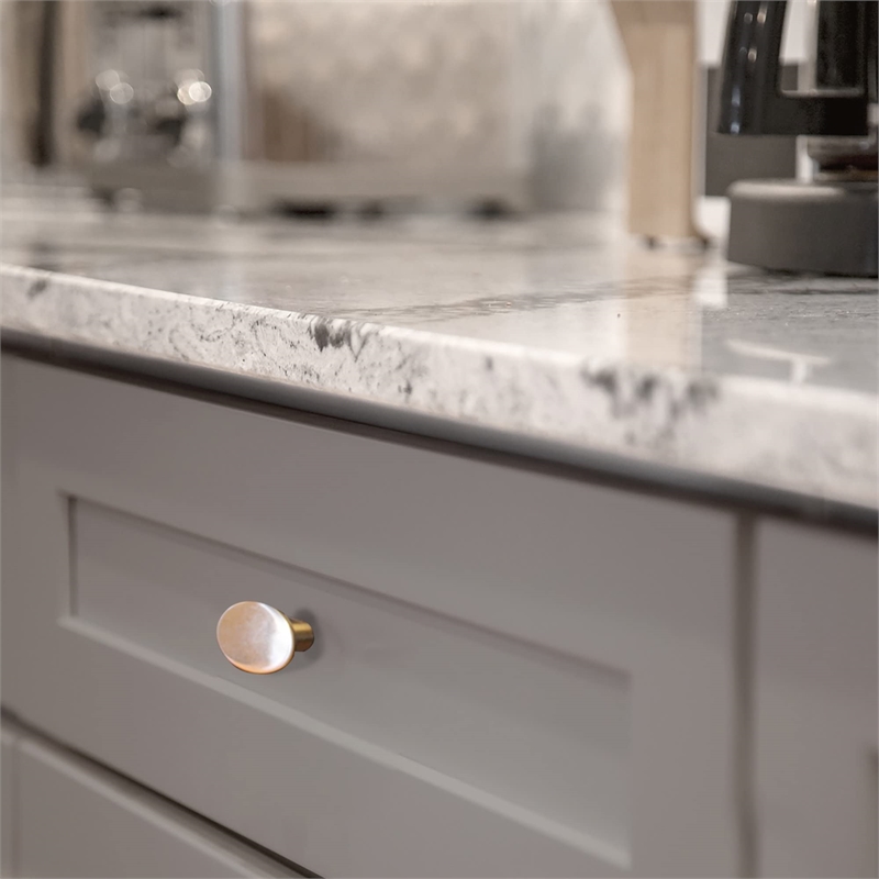 Design House 10-Pack Traditional Metal Mesa Knob in Brushed Nickel