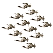 Design House Stratford 12-Pack Metal Privacy Door Knob in Satin Nickel