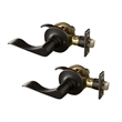 Design House Stratford 2-Pack Metal Passage Door Knob in Oil Rubbed Bronze