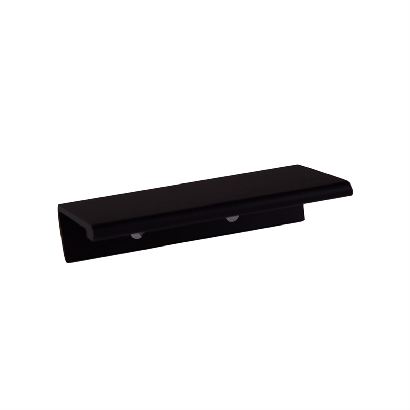 Design House 10-Pack Metal Edge Cabinet Finger Pull in Matte Black