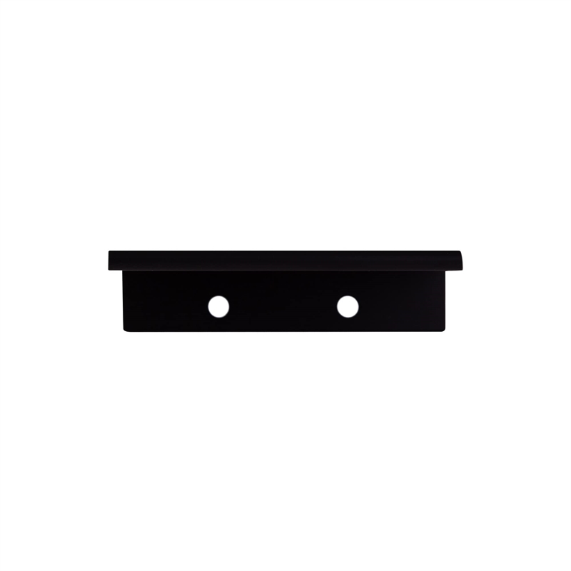 Design House 10-Pack Metal Edge Cabinet Finger Pull in Matte Black