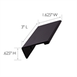 Design House 10-Pack Metal Edge Cabinet Finger Pull in Matte Black