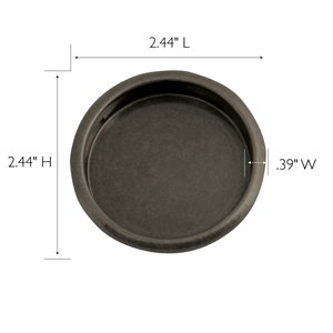Design House 2.1&quot 4-Pack Stainless Steel Closet Door Finger Pull in Bronze