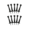 Design House 10-Pack Stainless Steel Solid Rigid Cast Door Stop in Matte Black