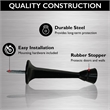 Design House 10-Pack Stainless Steel Solid Rigid Cast Door Stop in Matte Black