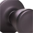 Design House Tulip Traditional Brass Dummy Door Knob in Matte Black