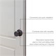 Design House Tulip Traditional Brass Dummy Door Knob in Matte Black