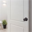 Design House Tulip Traditional Brass Dummy Door Knob in Matte Black