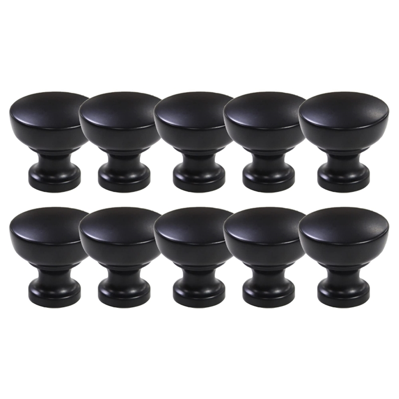 Design House 10-Pack Metal Brody Cabinet Knob in Matte Black