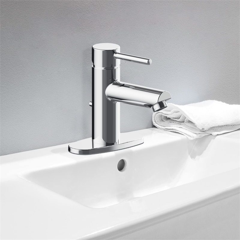 Design House Eastport II Brass Single Handle Bathroom Faucet in Matte Black