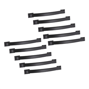 Design House 5&quot 10-Pack Metal Devan Cabinet Pull in Matte Black