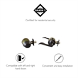 Design House Stratford Metal Entry Door Knob and Deadbolt in Oil Rubbed Bronze