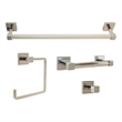 Design House Karsen 4-Piece Metal Bathroom Hardware Kit in Polished Chrome