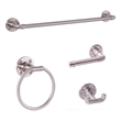 Design House Kimball 4-Piece Metal Bathroom Hardware Kit in Satin Nickel