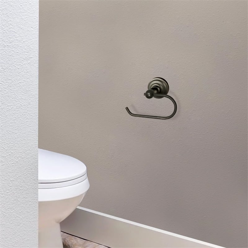 Design House Calisto Metal Single Post Toilet Paper Holder in Oil Rubbed Bronze