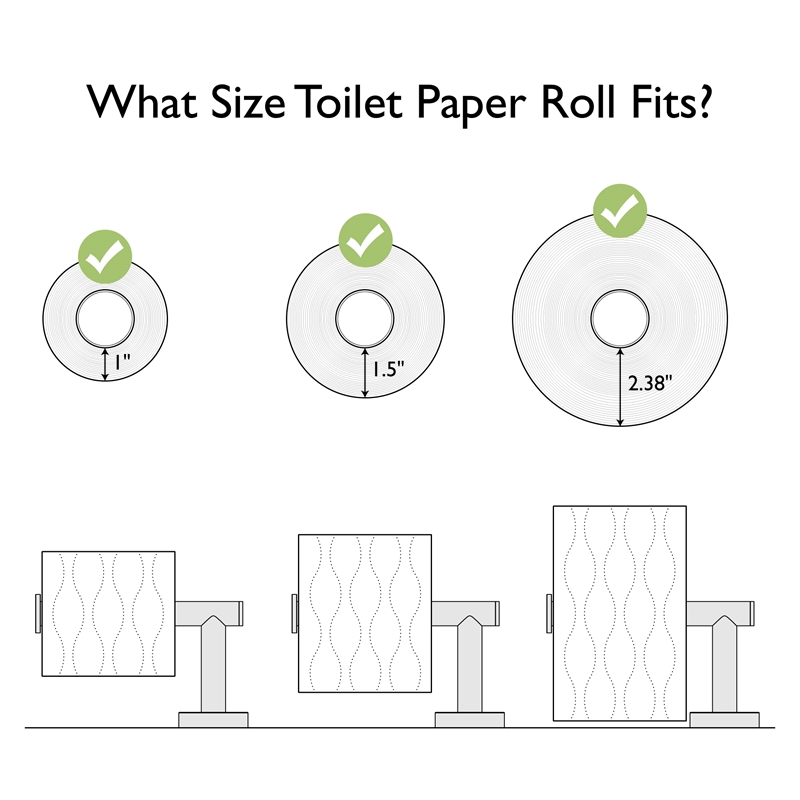 Design House Millbridge Metal Recessed Toilet Paper Holder in Polished Brass