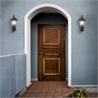 Design House Oak Creek Dusk to Dawn Uplight Metal Outdoor Wall Lighting in Black