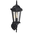 Design House Oak Creek Dusk to Dawn Uplight Metal Outdoor Wall Lighting in Black