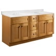 Brookings Vanity-Modern Birch w/ Cultured Marble Top Fully Assembled 61