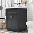 Brookings Vanity in Espresso w/ White Marble Top Fully Assembled 25