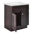 Brookings Vanity in Espresso w/ White Marble Top Fully Assembled 25