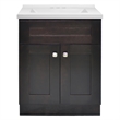 Brookings Vanity in Espresso w/ White Marble Top Fully Assembled 25