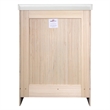 Brookings Vanity in Espresso w/ White Marble Top Fully Assembled 25