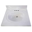 Brookings Vanity in Espresso w/ White Marble Top Fully Assembled 25