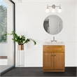Brookings Vanity in Birch w/ White Marble Top Fully Assembled 25