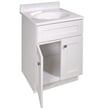 Brookings 25' Bathroom Vanity w/Marble Top Assembled Sherwin Williams in White