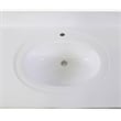 Brookings Vanity in Espresso w/ White Marble Top Fully Assembled 25