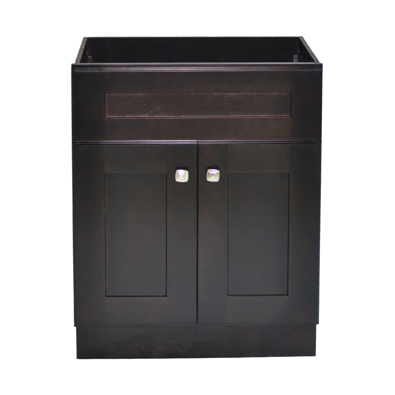 Brookings Vanity in Espresso w/out Top Fully Assembled 24