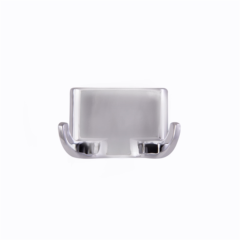 Design House Millbridge Classic Metal Double Robe Hook 2-Pack in Polished Chrome