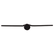 Stainless Steel Door Hinge-Matte Black 3.5-in. 5/8-in. Radius 9-Pack