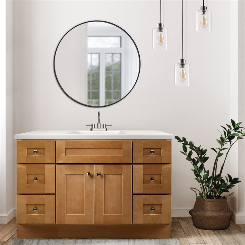 Brookings Fully Assembled Wood Vanity-Modern Birch 48in