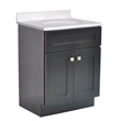 Design House Brookings Wood Vanity w/o Top-Espresso 24in x 18in