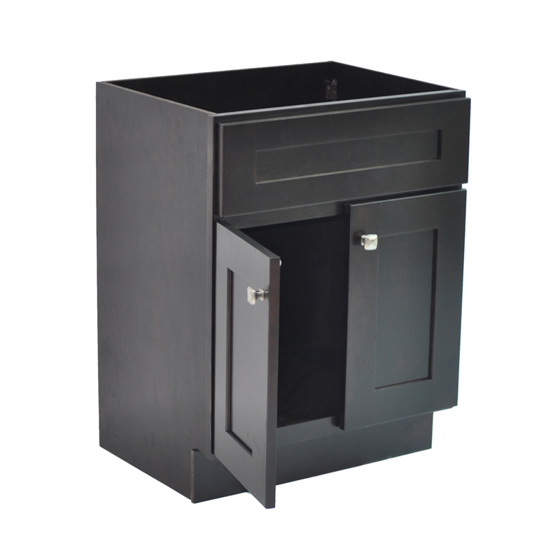 Design House Brookings Wood Vanity w/o Top-Espresso 24in x 18in