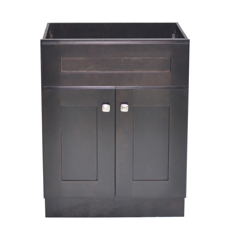 Design House Brookings Wood Vanity w/o Top-Espresso 24in x 18in