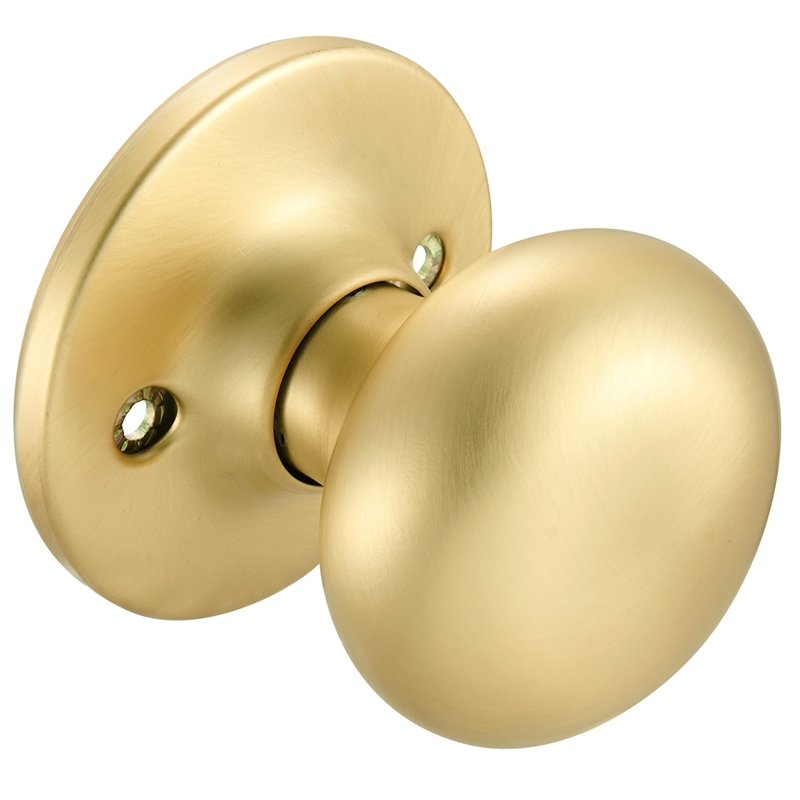 Design House Cambridge Brass Dummy Door Knob in Satin Gold
