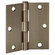Design House Steel Door Hinge in Antique Brass 3.5-in. Square Corner  6-Pack