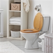 Design House Dalton Elongated Wood Toilet Seat in Honey Oak