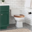 Design House Dalton Elongated Wood Toilet Seat in Honey Oak